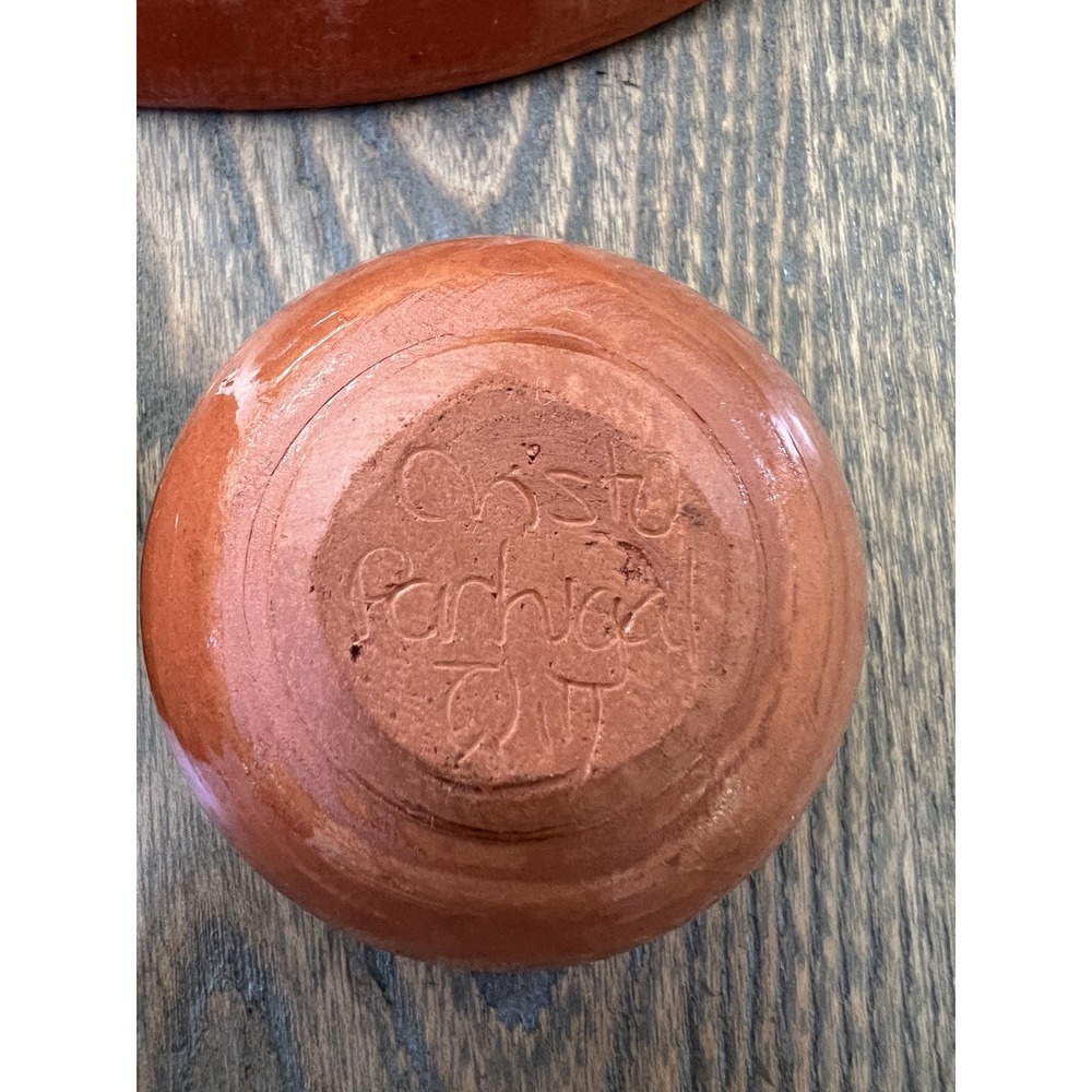 Vtg Hand-painted Signed Floral Art Pottery Plate Olaria S Perdro Corval Portugal - Picture 8 of 10